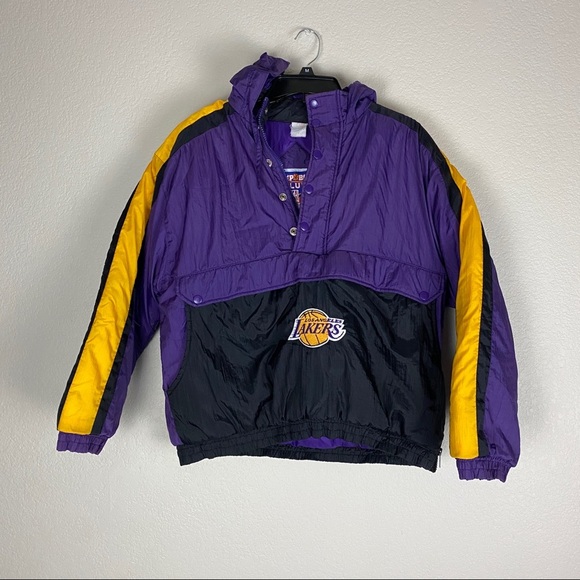 Los Angeles Lakers Jacket Jump Ball Large 14/16 - Picture 1 of 8